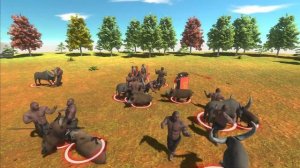 Animal Revolt Battle Simulator . Прохождение компании . Спасение человека . Часть 1.