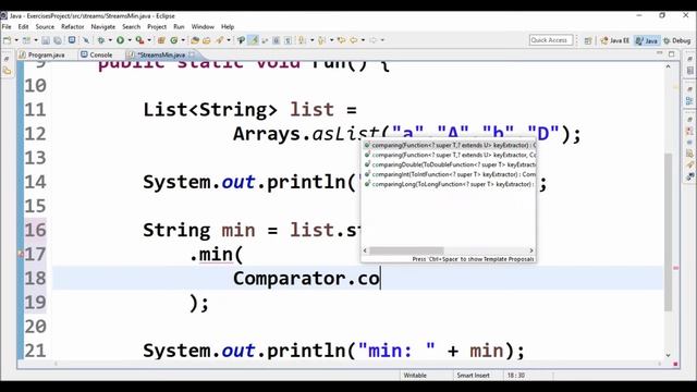 streams min in java смотреть онлайн