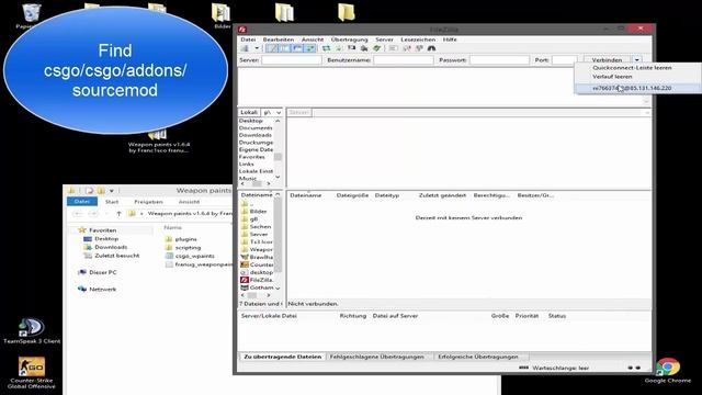 [TUT] How to upload !ws on your CS:GO Server [WITH FILEZILLA] смотреть онлайн