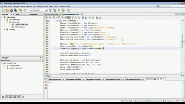 JAVA SWING - 4. JList Dan JCombobox смотреть онлайн