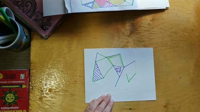 Несложное рисование для детей. Лоскутное одеяло.