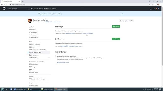 Find GitHub's SSH URL & Git Cloning! смотреть онлайн