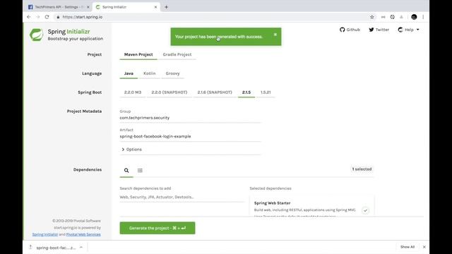 Spring Security OAuth2 using Facebook in Spring Boot | Security Primer | Tech Primers смотреть онлайн