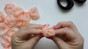 РОЗА ИЗ ВУАЛИ, МК/ROSE FROM VOALI, DIY/ЧАЙНАЯ РОЗА ИЗ ТКАНИ