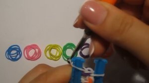 браслет из резинок на рогатке без станка~ КОНФЕТТИ | Rainbow Loom Bands