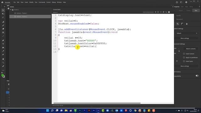 Tutorial - QUIZ SEDERHANA - Adobe Animate CC 2022 смотреть онлайн