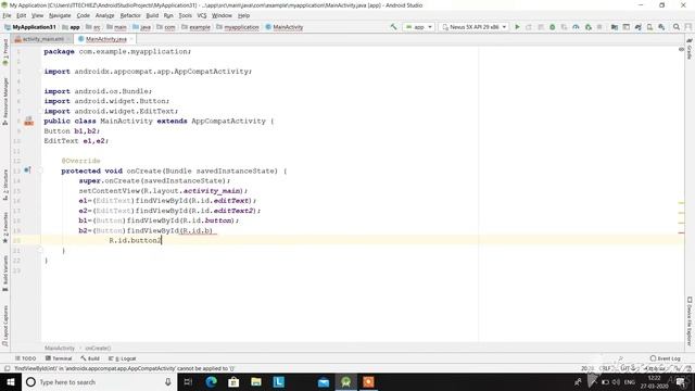 Login Application in Android with Toast смотреть онлайн
