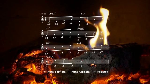 Harmonizing the C Major scale - Ascending Arpeggio - Chromatic Harmonica Tab ( Armonica Cromatica ) смотреть онлайн