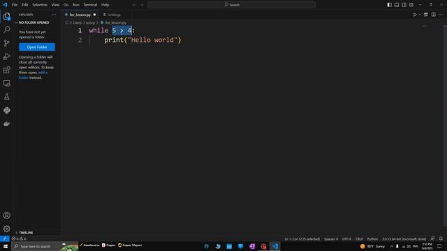 Царский Python | Урок 12: Цикл while (1) | Уроки по Python для новичков смотреть онлайн