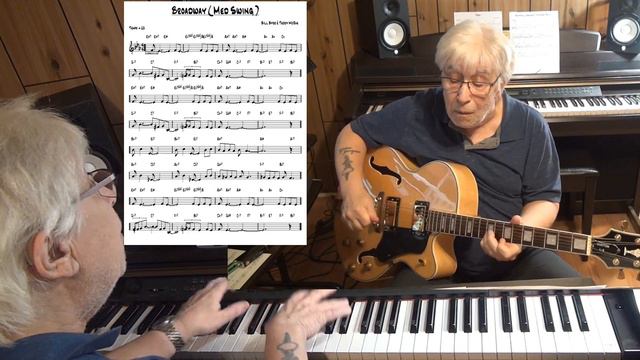 Broadway ( Med Swing ) - Jazz guitar & piano cover ( Bill Byrd & Teddy McRae ) смотреть онлайн