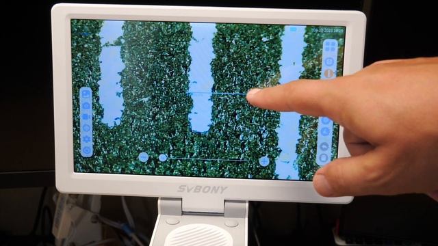 Микроскоп с сенсорным экраном на 9