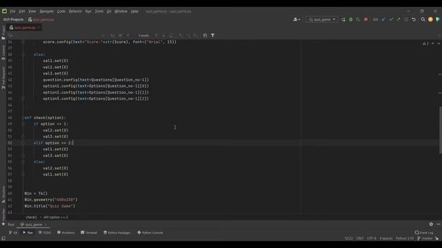 Quiz Game Using Python | User Screen of Game | Tkinter GUI Project | Crazy Coders смотреть онлайн