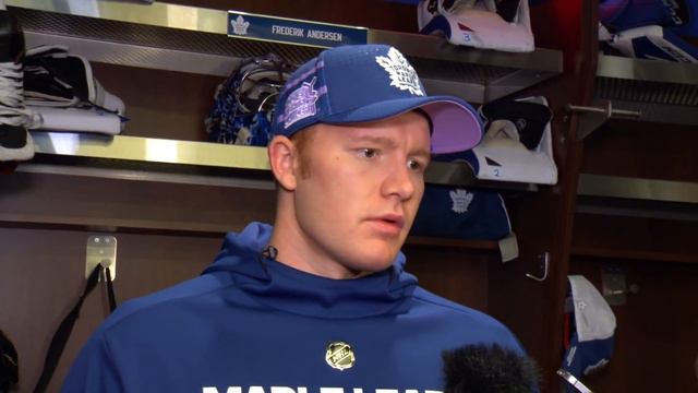 Maple Leafs Morning Skate: Frederik Andersen - November 8, 2017 смотреть онлайн