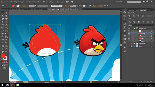 Illustrator Tutorial - 2D Game Design - Angry Birds - Part 1 смотреть онлайн