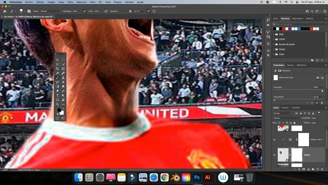 Photoshop Tutorial | Fotomontaje Ronaldo al Man. United | Ronaldo to Man. United Photo Manipulation смотреть онлайн