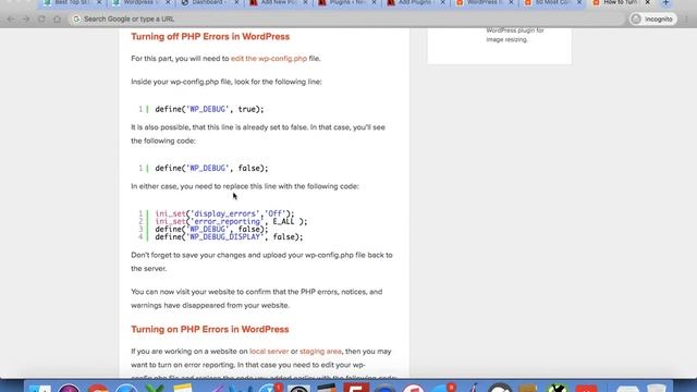 how to turn off php errors in wordpress смотреть онлайн