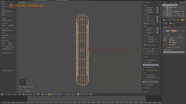 Blender. Моделирование колеса смотреть онлайн