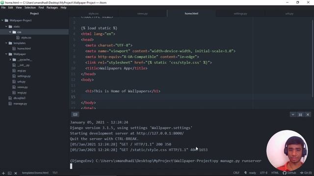 Building a Wallpaper Project in Django using API | Full Stack Web development Project смотреть онлайн