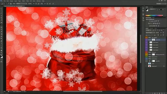 Christmas Photoshop Action Tutorial смотреть онлайн