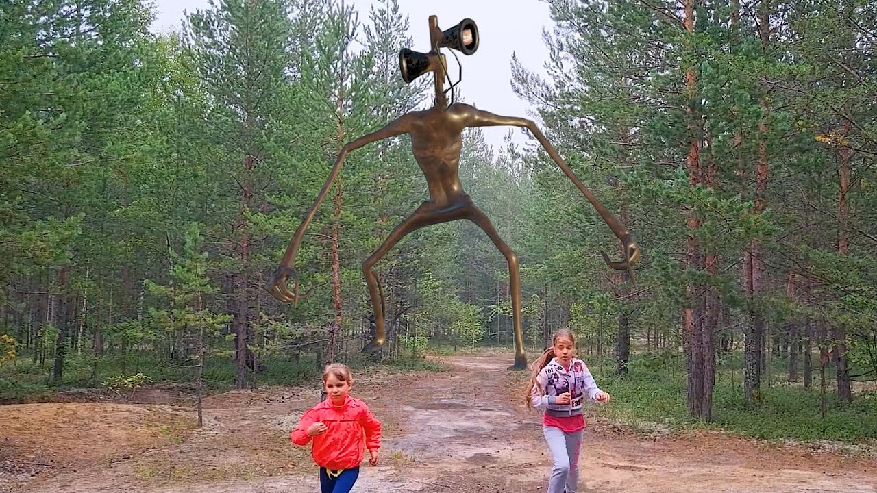 СИРЕНОГОЛОВЫЙ в реальной жизни гнался за нами в лесу смотреть онлайн