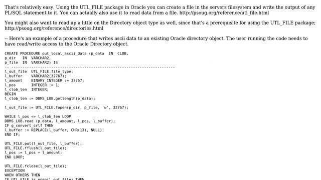 Databases: How to create script file with PL/SQL? смотреть онлайн