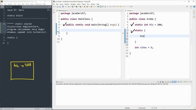 57 - static block | 0'dan Java Dersleri #123 смотреть онлайн