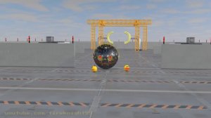 Robot Pacman vs Golden Spike Robot Monster