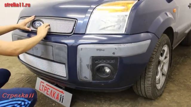 Защита радиатора FORD FUSION I рестайлинг 2005-2012г.в. (Хром) - strelka11.ru смотреть онлайн