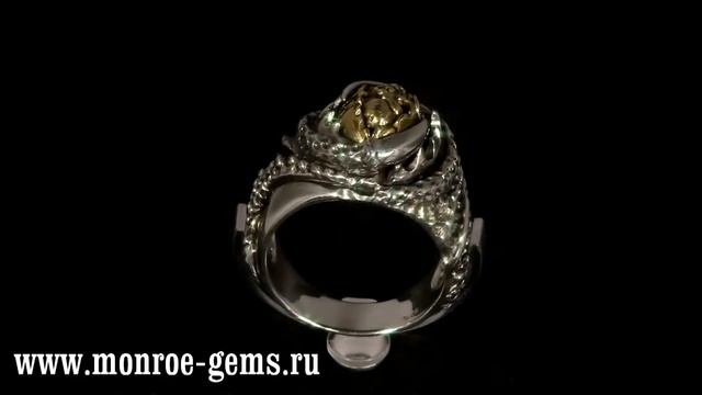 Серебряное кольцо. Серебряный перстень. Big Silver ring. Перстень с поозоченным черепом смотреть онлайн