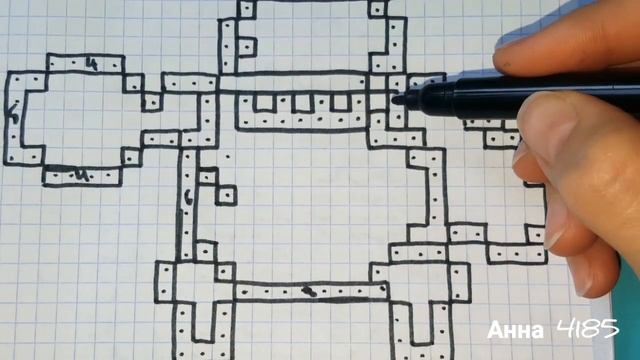 Как Рисовать Тика из Brawl Stars по Клеточкам/Brawl Stars pixel art смотреть онлайн