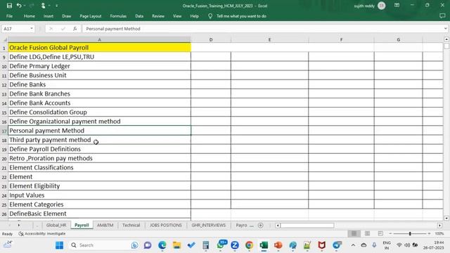 Fusion HCM Payroll | Payroll Concepts | Imp Tasks Global Payroll | Payroll Interview | Placement смотреть онлайн