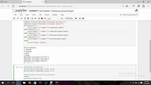 INPUT OUTPUT PADA PYTHON смотреть онлайн