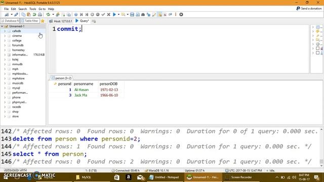 Lesson 10 Delete with Commit and Rollback смотреть онлайн