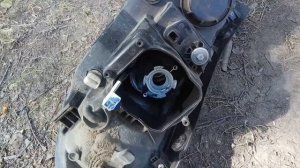 Вторая замена лампы ксенона | Hyundai Santa Fe II