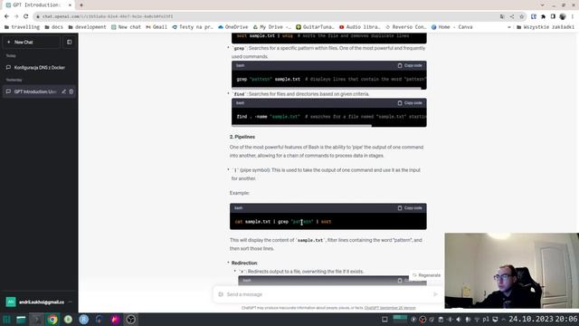 03 - Learn Bash with ChatGPT | pipelines, redirection, filters смотреть онлайн