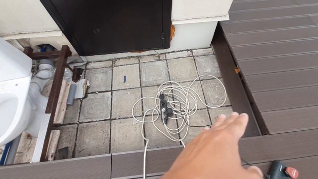 Дпк терраса на крыше дома. Террасная доска с рисунком вельвет, цвет венге. DPKTERRASA