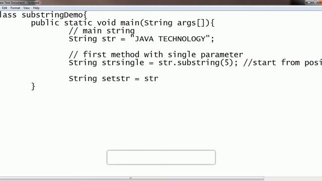 substring in java/android : String Method Example смотреть онлайн