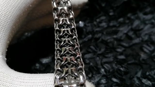 Серебряный браслет плетение Император 22.5см смотреть онлайн