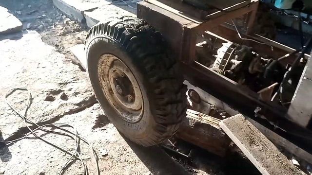Минитрактор классика 4×4. Вырвал задний мост или новый вид моего минитрактора смотреть онлайн