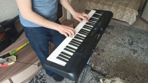 Мой ласковый нежный зверь, на синтезаторе