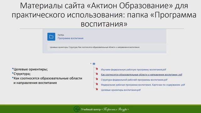 Внедрение ФОП Обзор курса повышения квалификации смотреть онлайн