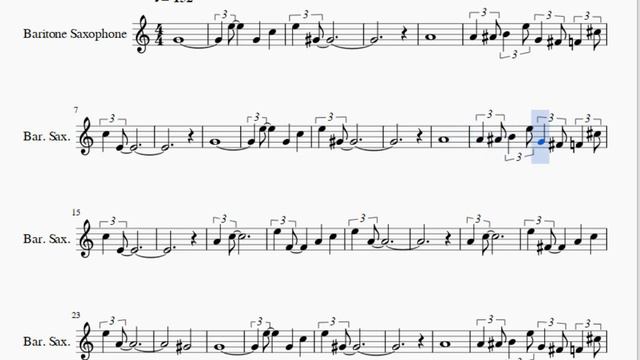 Baritone Sax Sheet Music: How To Play Take The A Train By Billy Strayhorn