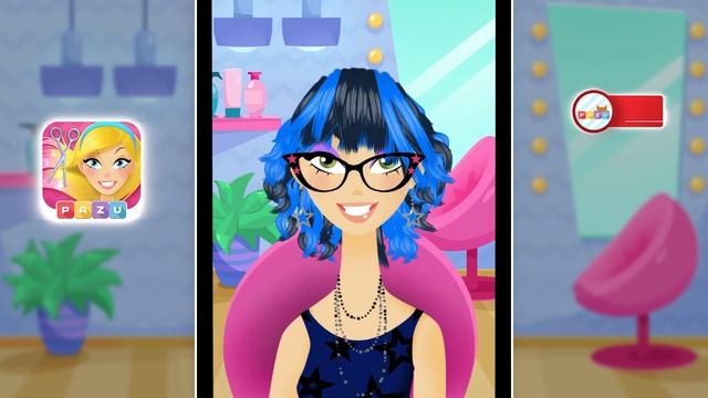 Best Girls Hair salon Games - Hairstyle and Makeover - Fun for kids смотреть онлайн