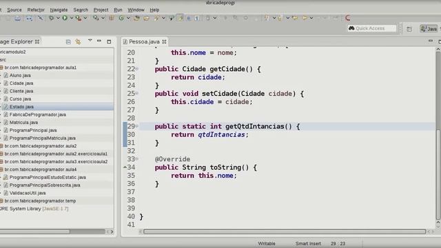 Sobrescrita de Método toString, equals e hashCode смотреть онлайн