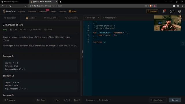 Power Of Two Using #Recursion In #JavaScript #leetcode смотреть онлайн