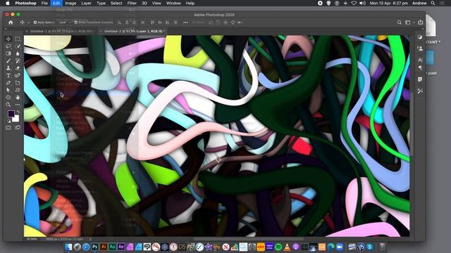 Best Tangled, Jumbled, Twisted Effect Ever in Photoshop From A Basic Shape смотреть онлайн
