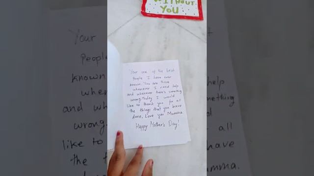 Here's what I gave my mom for mother's day! ?❤? #shorts#mothersday #card#gift#mothersdaycard смотреть онлайн