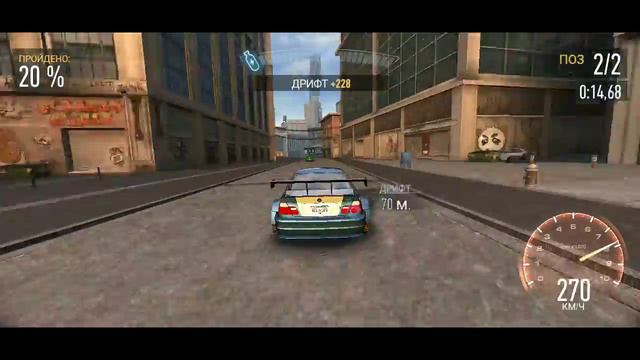 Прохождение события на BMW M3 GTR в NFS NL (5.9) смотреть онлайн