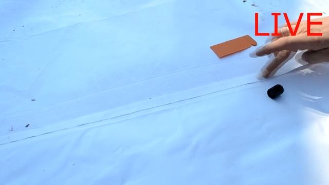 (diy LIVE ) клею швы баннера для бассейна ) смотреть онлайн