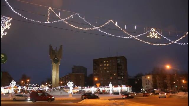 Новогодняя иллюминация, Сыктывкар 2017 смотреть онлайн